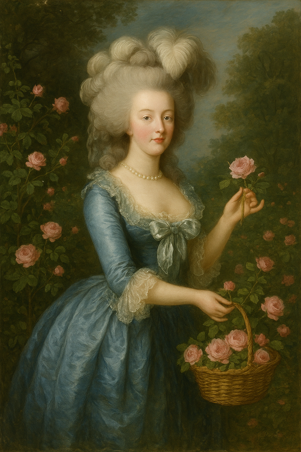 マリーアントワネットの庭のバラも今は無農薬